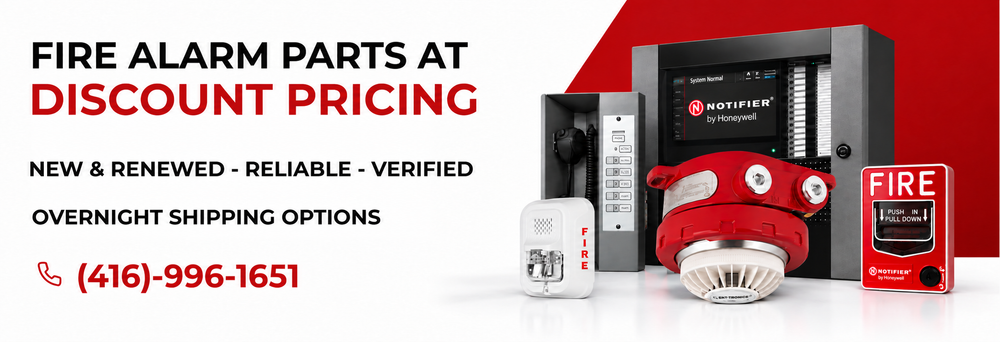 Fire alarm at discounted price banner