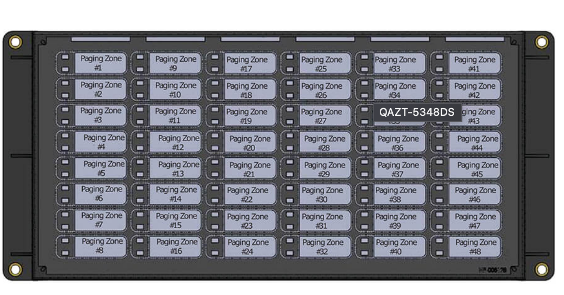 Mircom QAZT-5348DS Addressable Firefighters Telephone Selector Panel ...