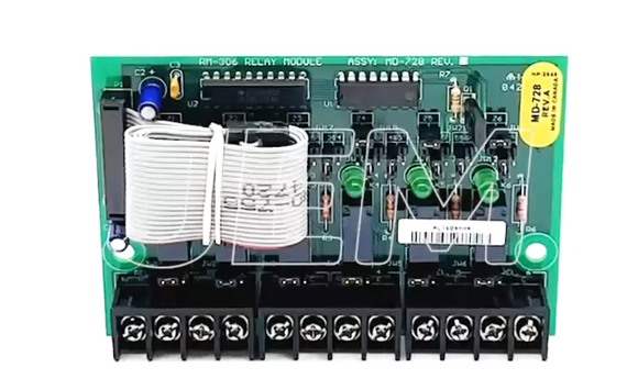 Mircom RM-306 Six Relay Circuit Adder Module (NEW)