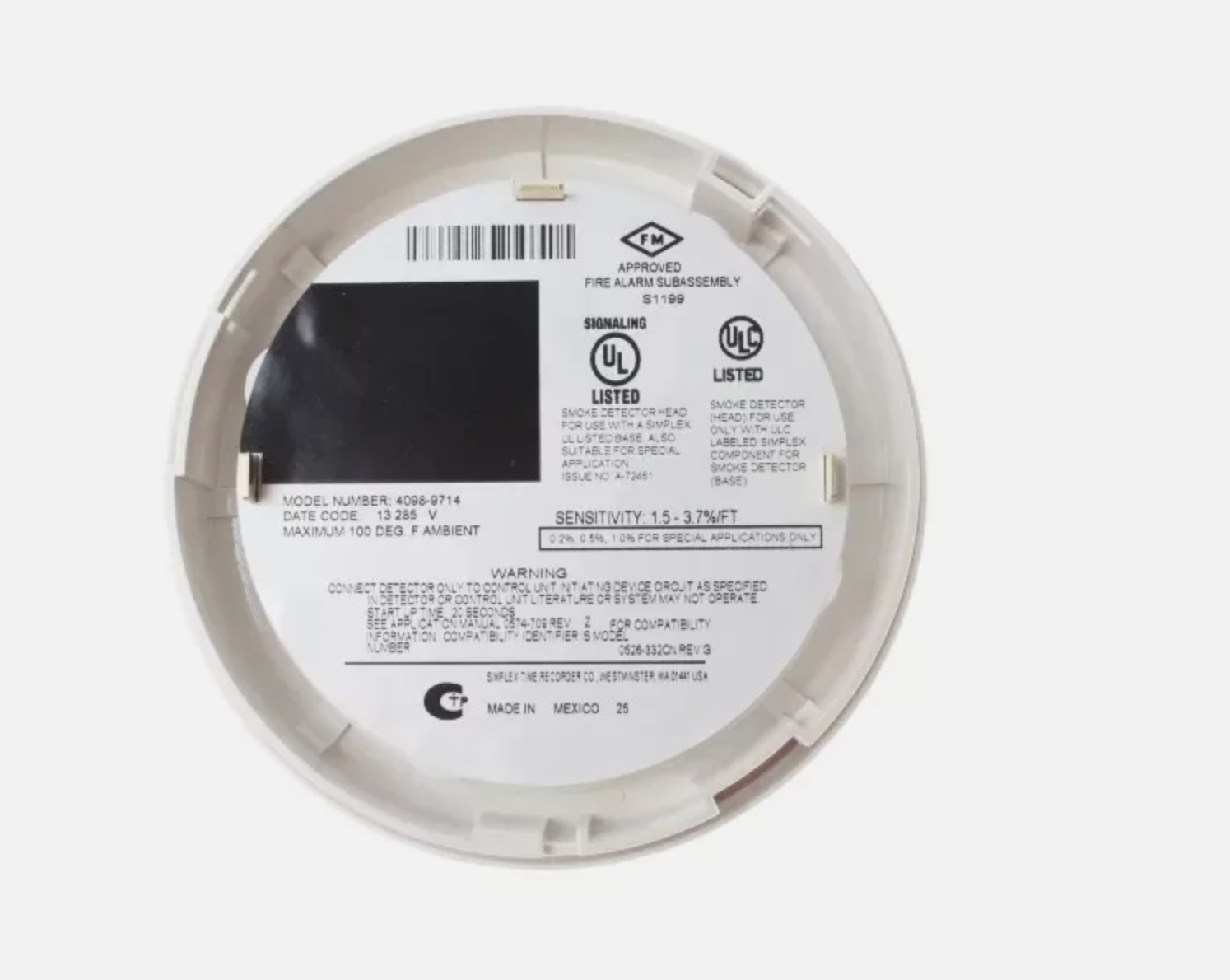 Simplex 4098-9714 Smoke Detector (NEW) – Fire Alarm Depot