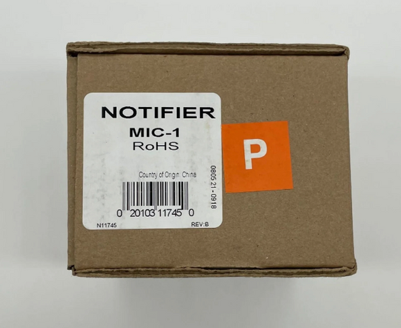 Notifier Remote Mic Notifier MIC-1 Firefighter Microphone (NEW) – Fire Alarm Depot