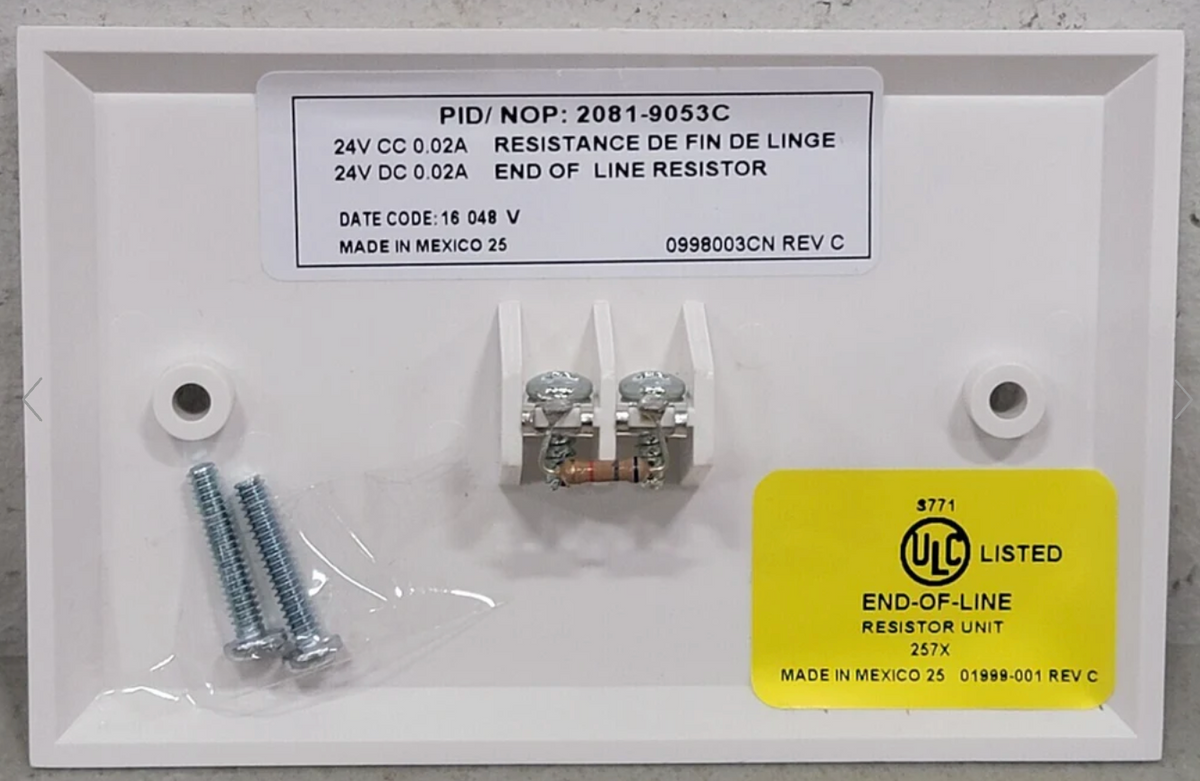 Simplex 2081-9053C End of Line Resistor (NEW) – Fire Alarm Depot