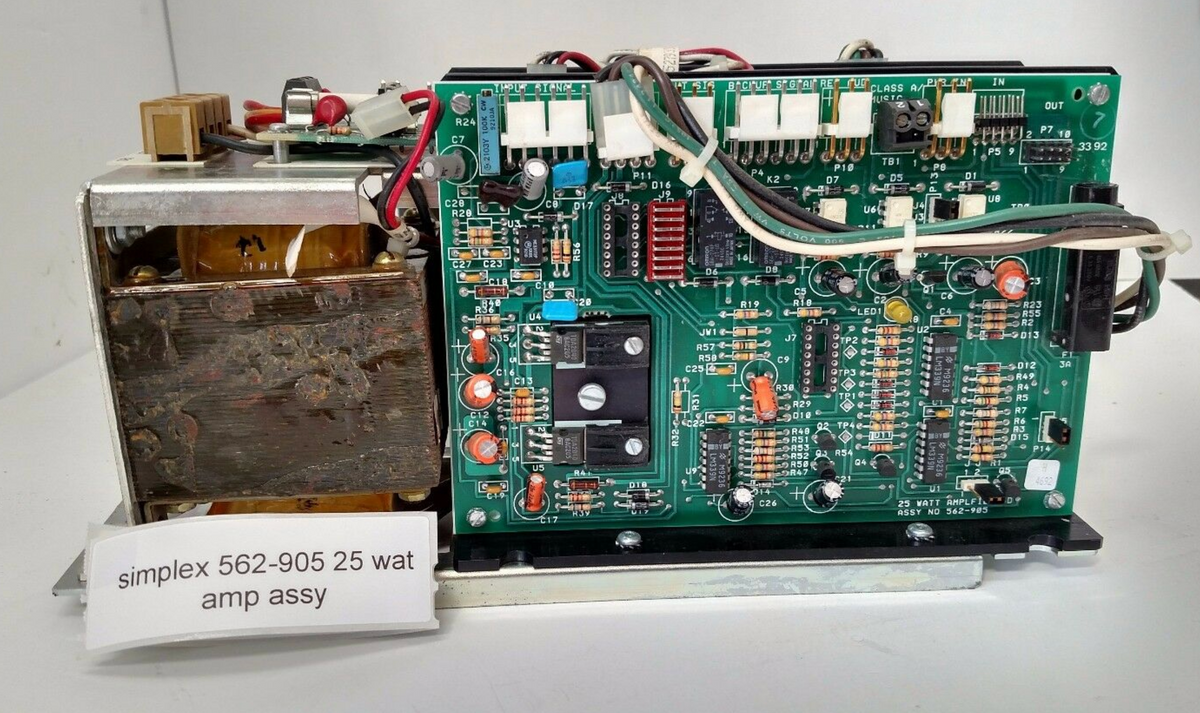 Simplex 562-917 Amplifier Power Supply Board W/ 562-905 (REFURBISHED ...